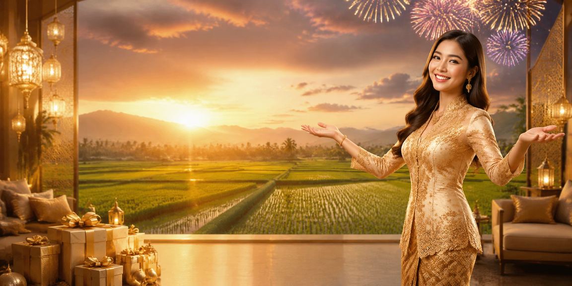 Suasana bonus deposit bergaya kebaya Kedah menggambarkan sambutan mesra platform 1076