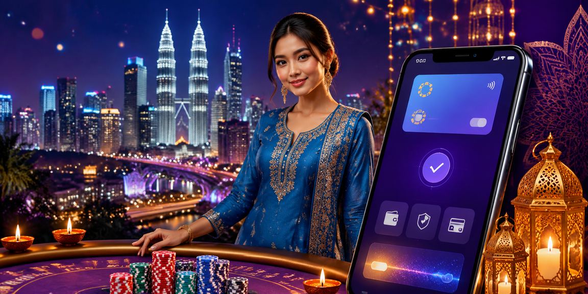 Pengguna kasino mudah alih berbaju kurung di Kuala Lumpur menggunakan platform 1076